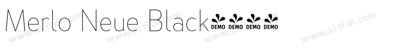 Merlo Neue Black字体转换